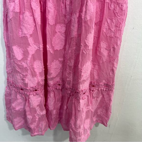 RAHI Lily Pink Floral Midi Dress Size Small - Picture 9 of 16